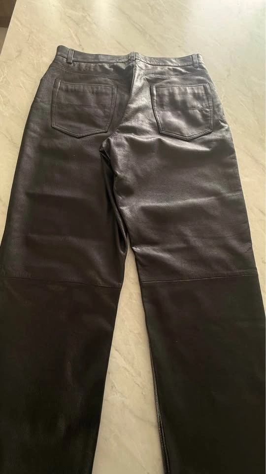Genuine Black Leather Pants (100% Leather) - photo 5