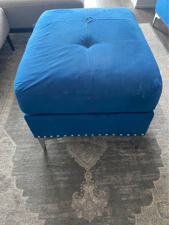 Royal Blue Ottoman