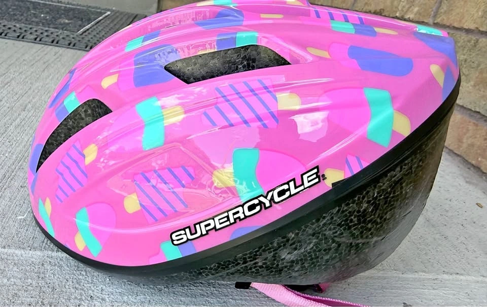 Kids Bicycle Helmet – Pink Supercycle Helmet (Size 50–52 cm)