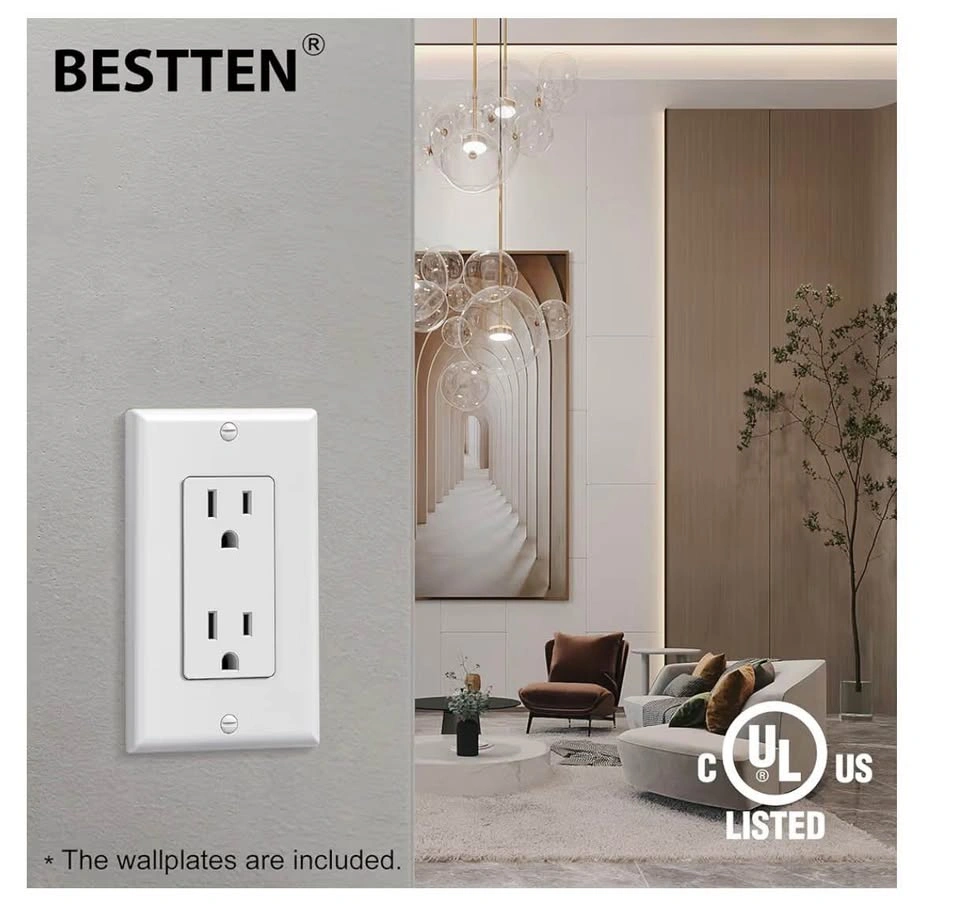 BESTTEN 19 Pack - 15 Amp Decorator Wall Receptacle Outlet - photo 5