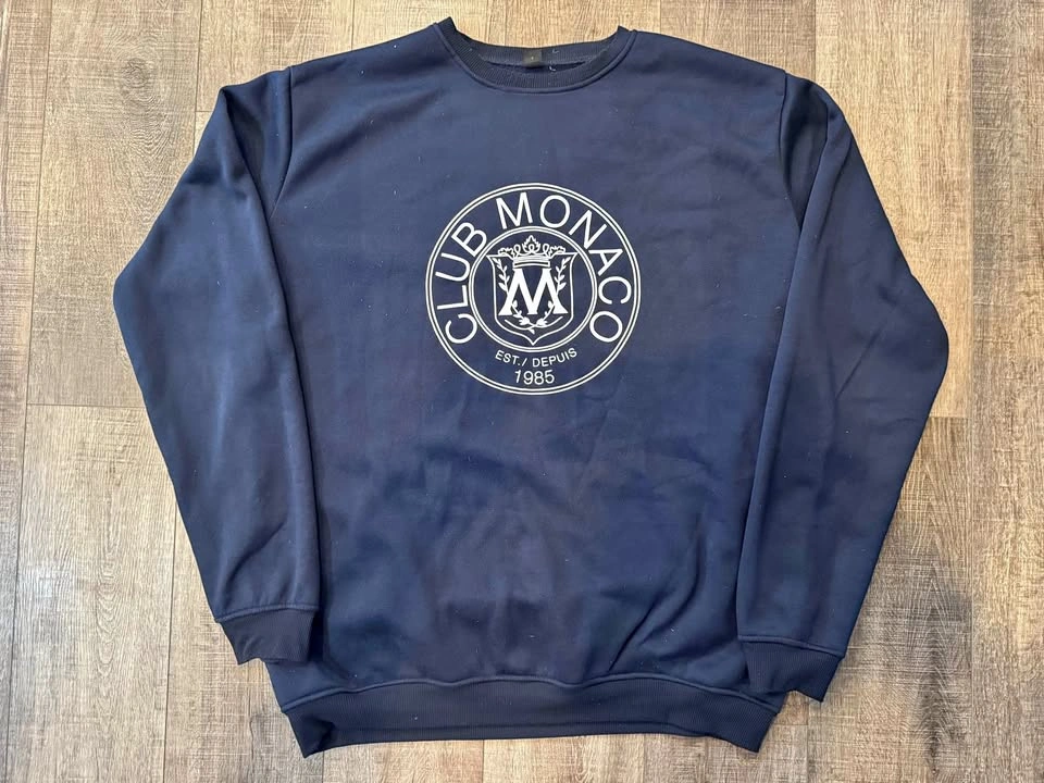 Club Monaco Sweatshirt 2XL Navy Blue