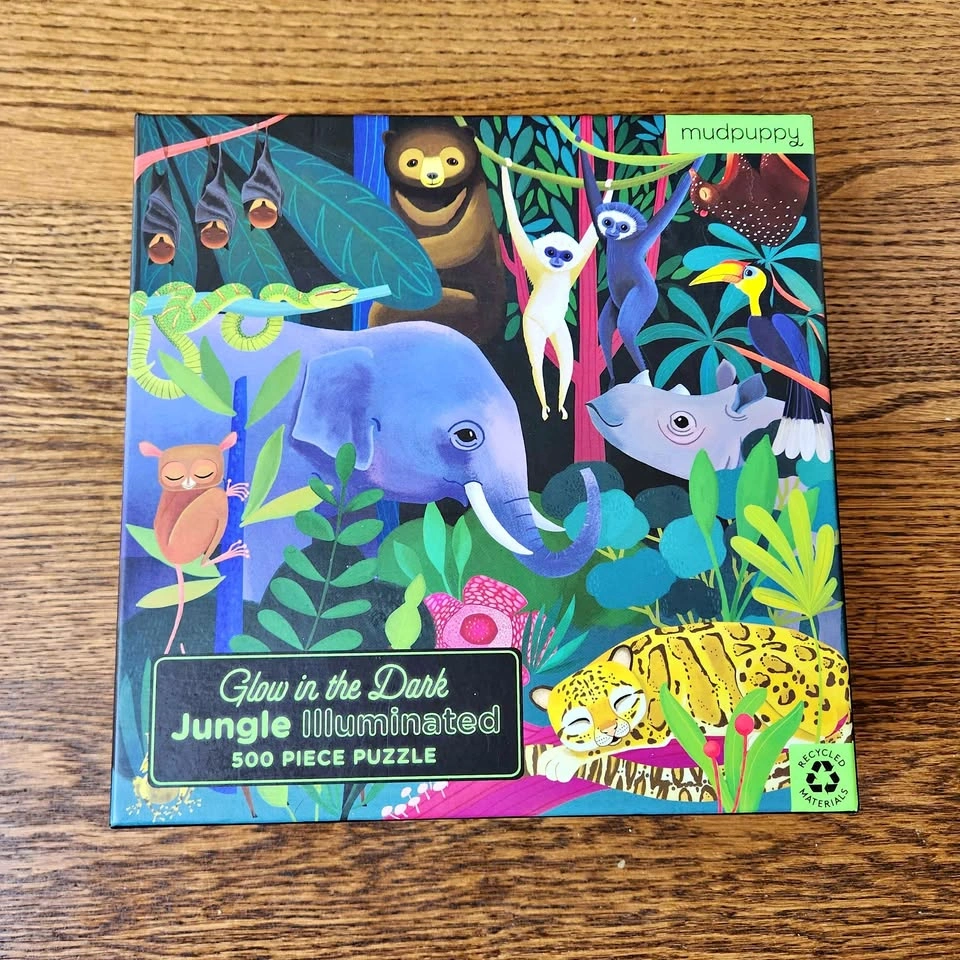 New puzzle 500 pieces glow in the dark