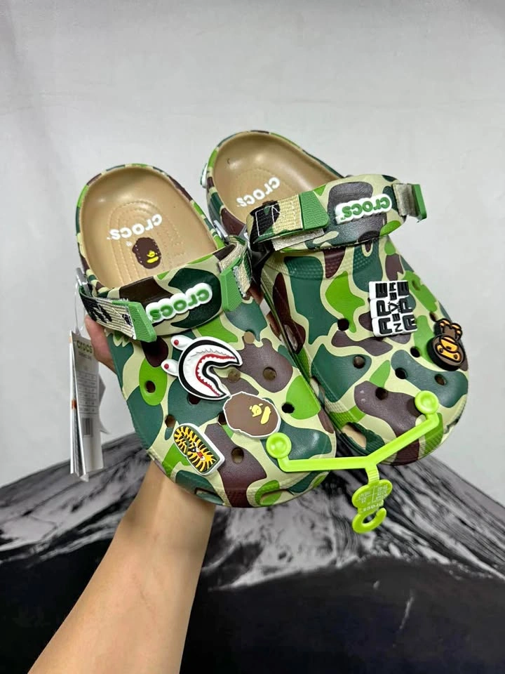 Crocs x BAPE Classic Clog Camo (No Box Cheaper)