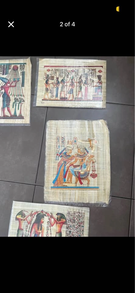 15 Egyptian Papyrus Art Pieces - $10 each or $100 for all - photo 2