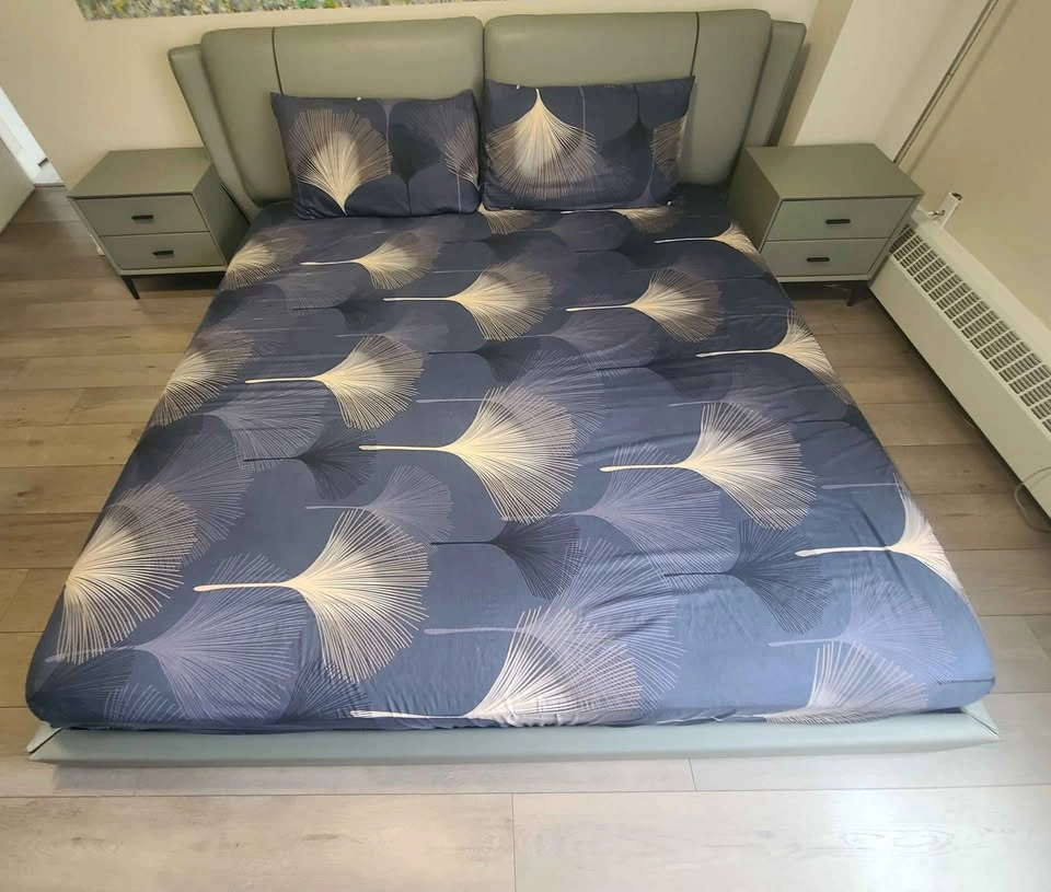 King Size Upholstered Bed Frame – Solid & Elegant Design - photo 2