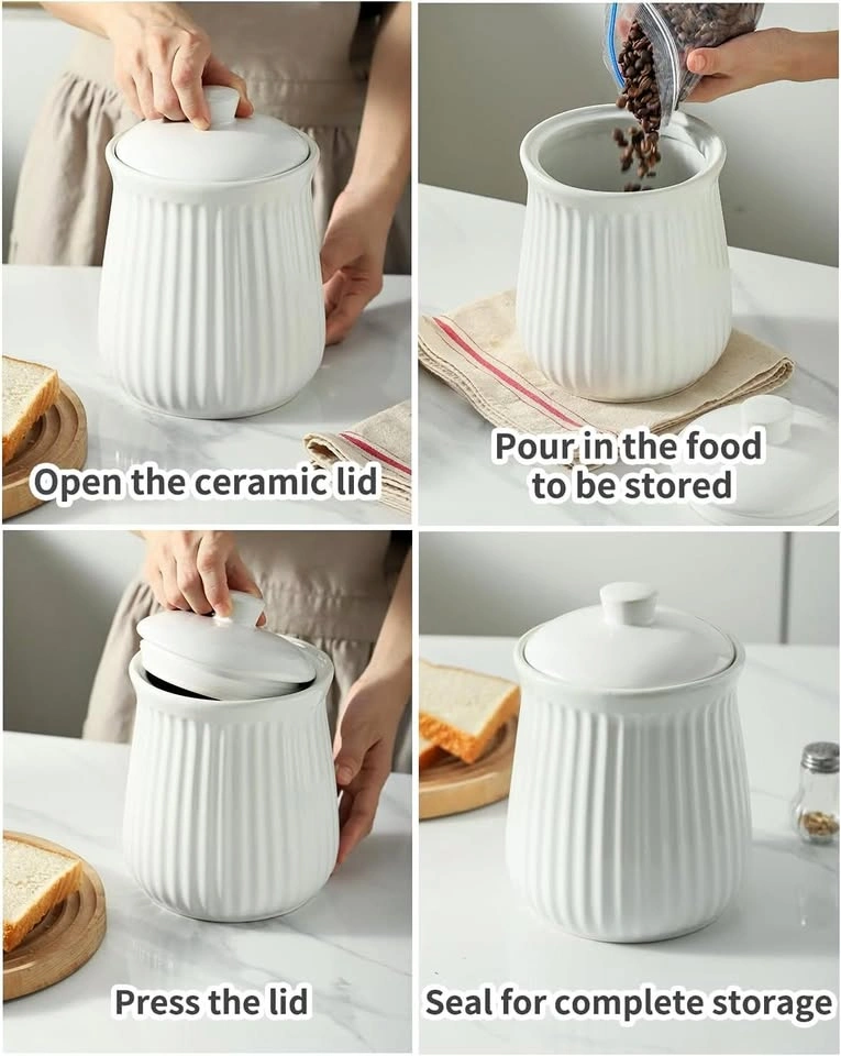 Hasense Kitchen Storage Containers, 35 oz Kitchen Canister