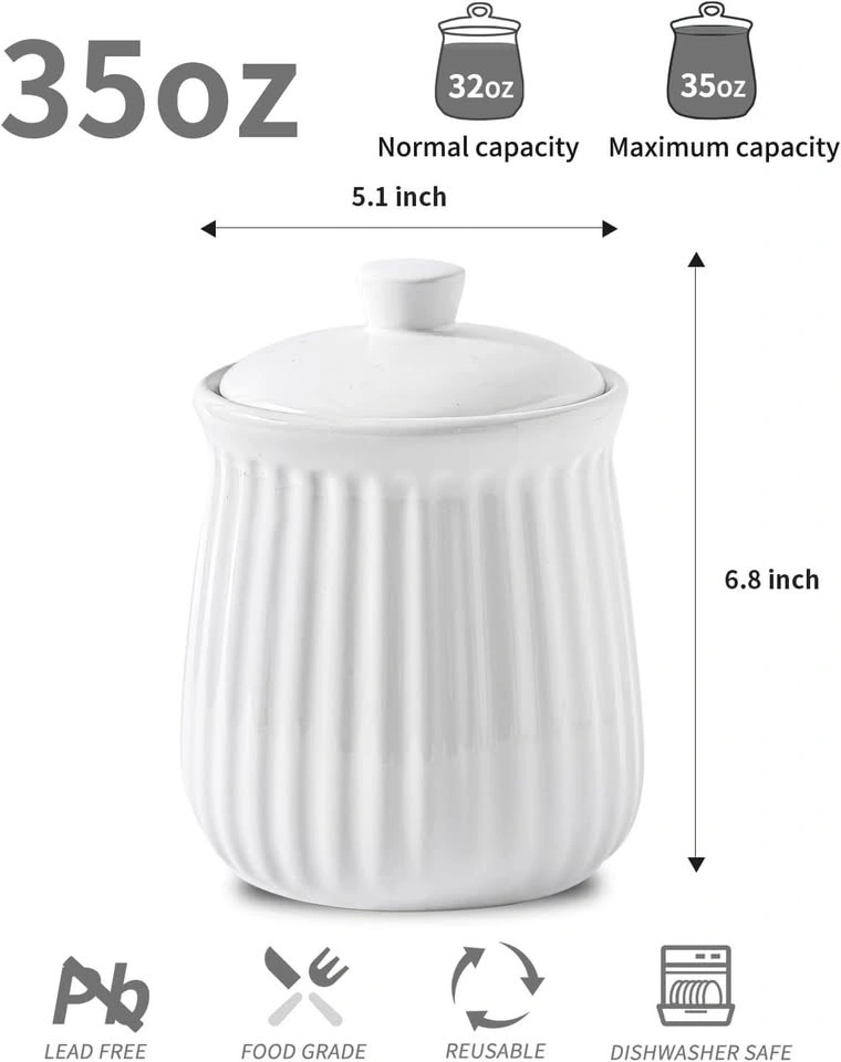 Hasense Kitchen Storage Containers, 35 oz Kitchen Canister - photo 5