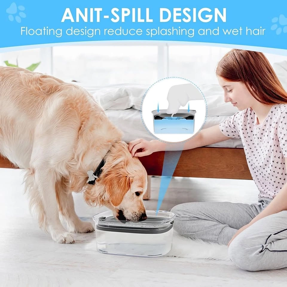 AONKEY 3L Dog Water Bowl No Spill