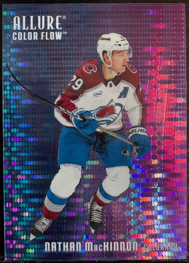 Nathan MacKinnon 2025 Upper Deck Allure Color Flow