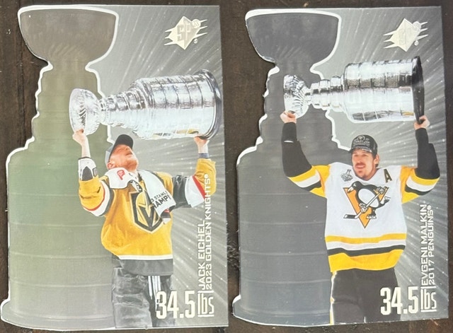 2 x 2025-26 Upper Deck SPx “34.5 LBs” - Malkin & Eichel
