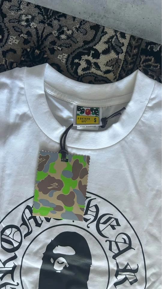White Bape x Chromehearts Tshirt - photo 2