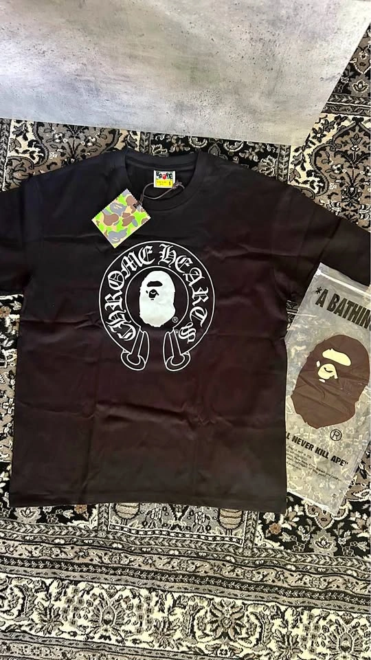 Black Bape x Chromehearts Tshirt