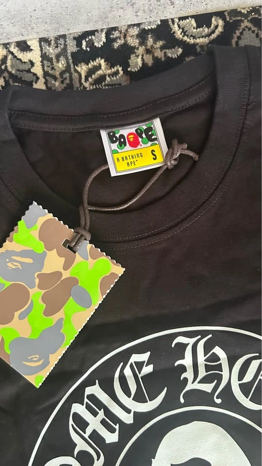 Black Bape x Chromehearts Tshirt - photo 2