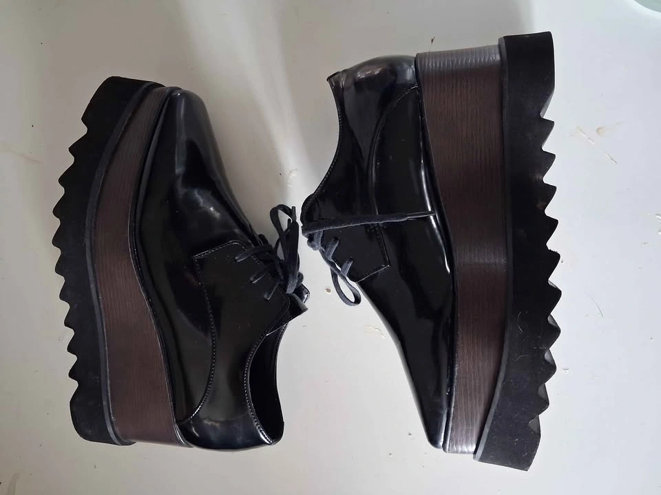 Stella McCartney Elyse Platform Derby Shoes Size 36 - photo 5