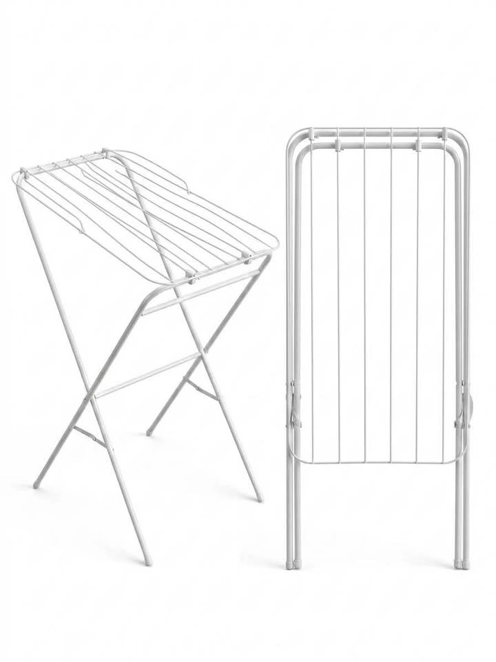 White Folding Clothes Drying Rack