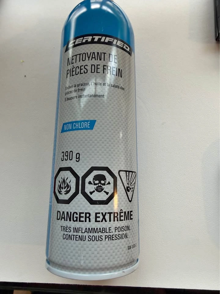 Certified Brake Parts Cleaner