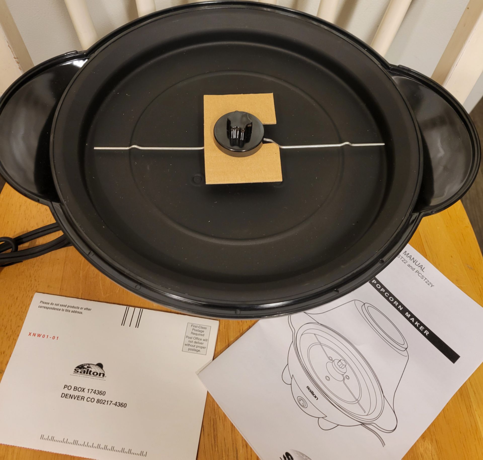 NEW VINTAGE / Salton Popcorn Popper & Nut Roaster Stir Crazy - photo 3