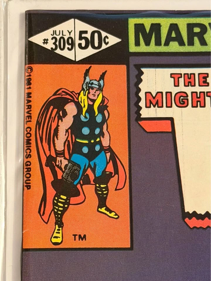 Vintage 1981 The Mighty Thor Marvel Comic - photo 3