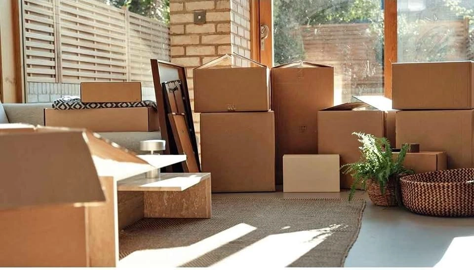 Assorted Cardboard Moving Boxes