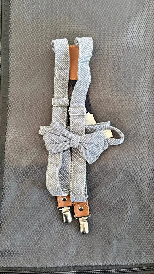 Bow tie Suspender set