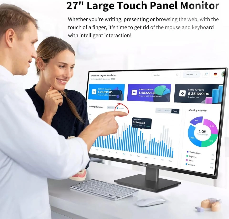 NEW 27" 2K 100Hz Touchscreen Gaming Monitor - photo 2