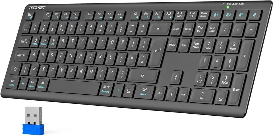 NEW TECKNET Bluetooth Wireless Keyboard Rechargeable