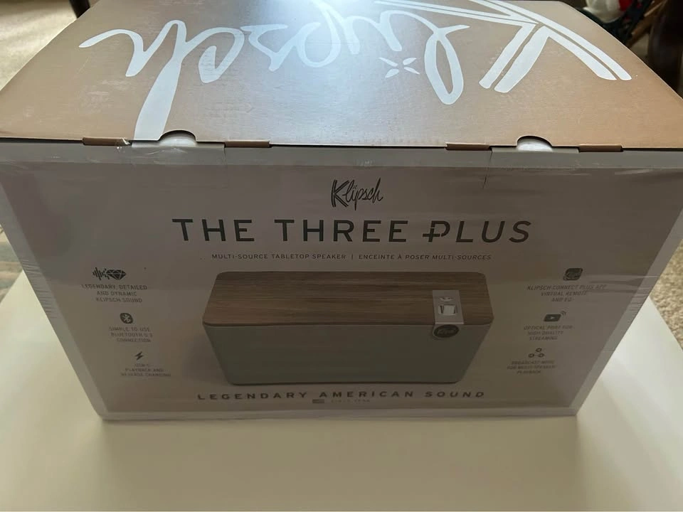 Brand New Klipsch The Three Plus Bluetooth Speaker - Walnut - photo 2