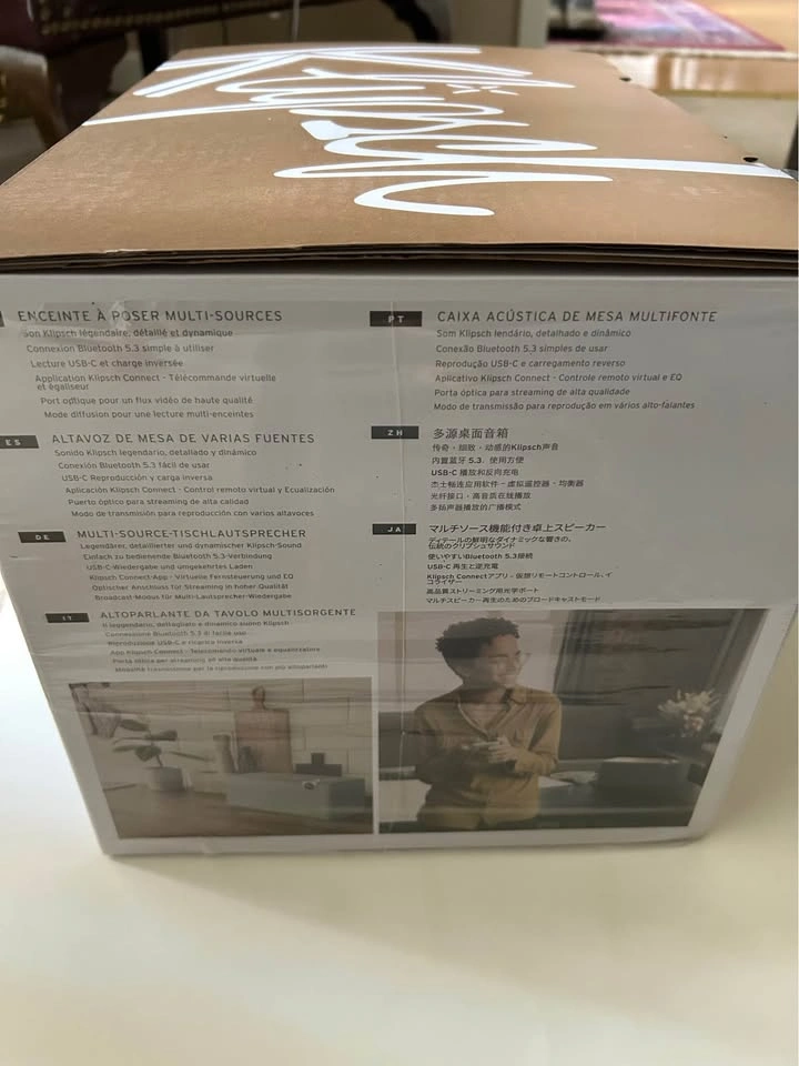 Brand New Klipsch The Three Plus Bluetooth Speaker - Walnut - photo 4