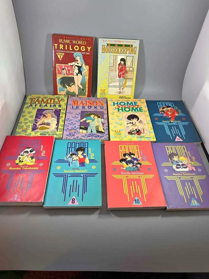 Rumiko Takahashi Manga Lot Of 10 Ranma 1/2 Maison Ikkoku