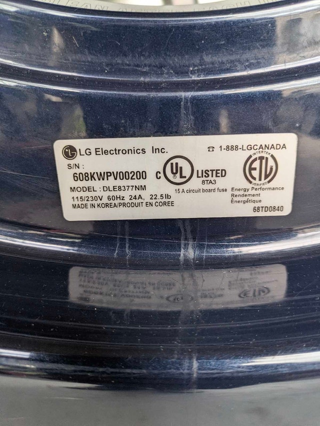 LG Tromm Dryer - photo 3