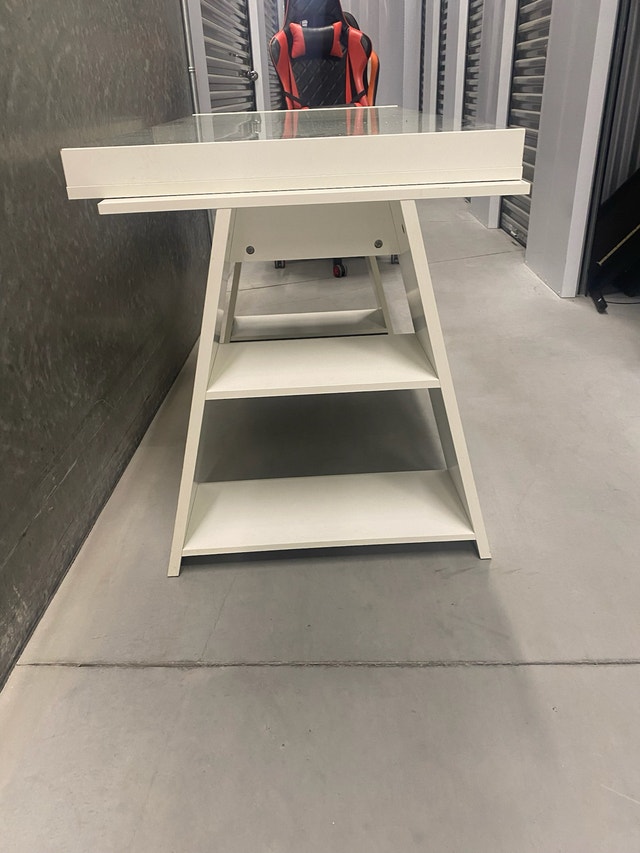 Glass top desk - photo 3