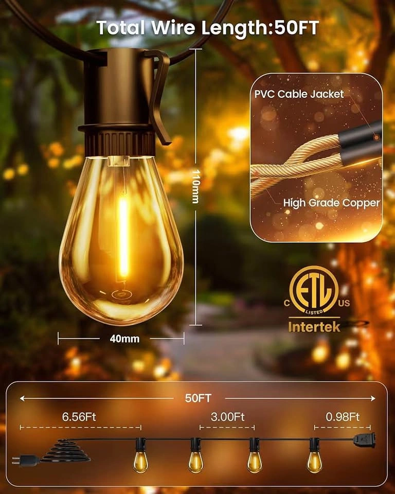 LED Shatterproof Outdoor String Lights - photo 3