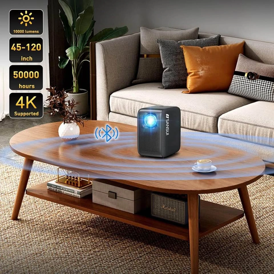 SANSUI Portable Projector | WiFi + Bluetooth | 1080P Smart - photo 3