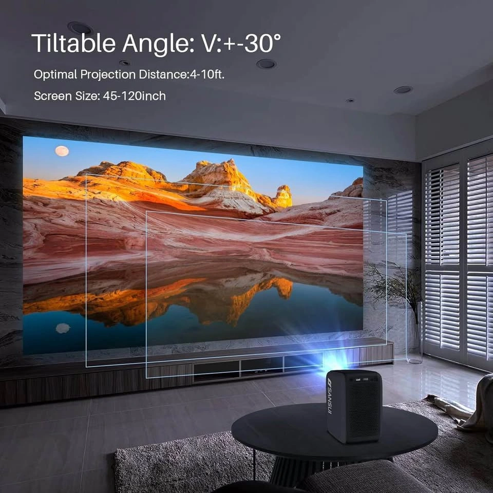 SANSUI Portable Projector | WiFi + Bluetooth | 1080P Smart - photo 4