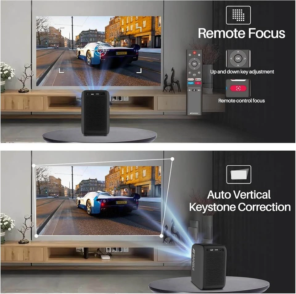 SANSUI Portable Projector | WiFi + Bluetooth | 1080P Smart - photo 5