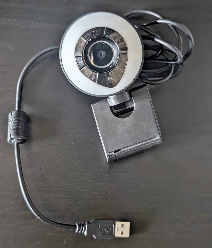 Webcam with Microphone, Ring Light, Plug and Play, 1080p HD