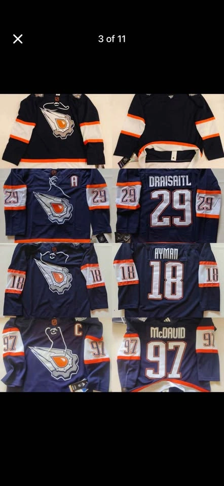 Oilers alternate Hockey jerseys new with tags all sizes availabl - photo 3