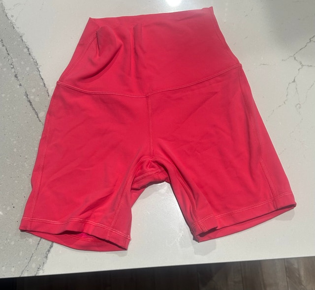 Lululemon bright pink shorts
