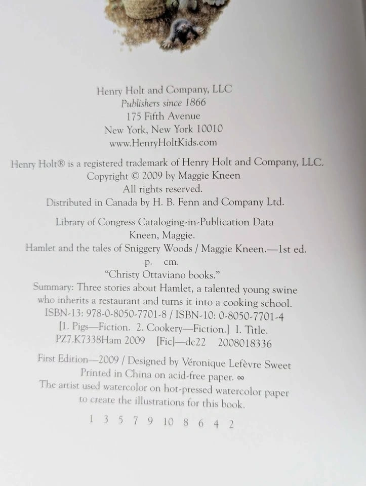 Hamlet and the Tales of Sniggery Woods - 2009 First Edition - photo 4