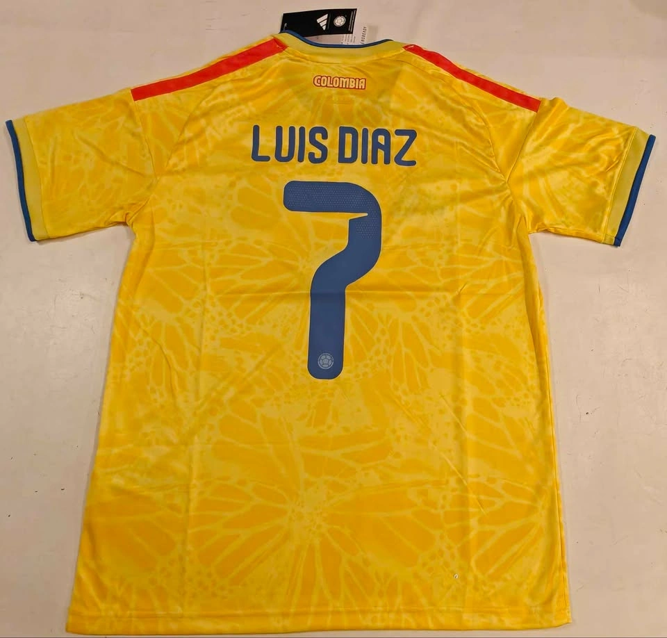 2026 World Cup Colombia Luis Diaz 7 Soccer Jersey - photo 3