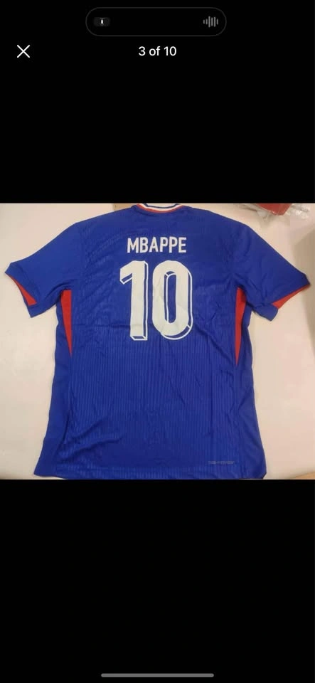 Mbappe #10 France home/away player version jersey - photo 3