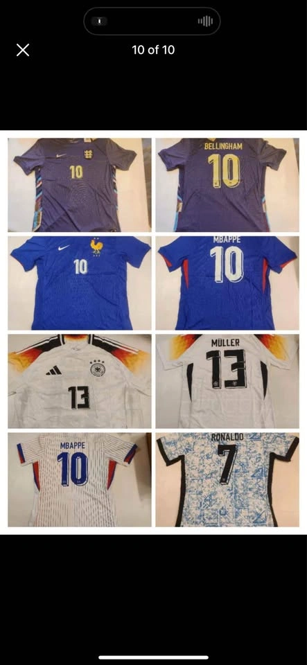 Mbappe #10 France home/away player version jersey - photo 5