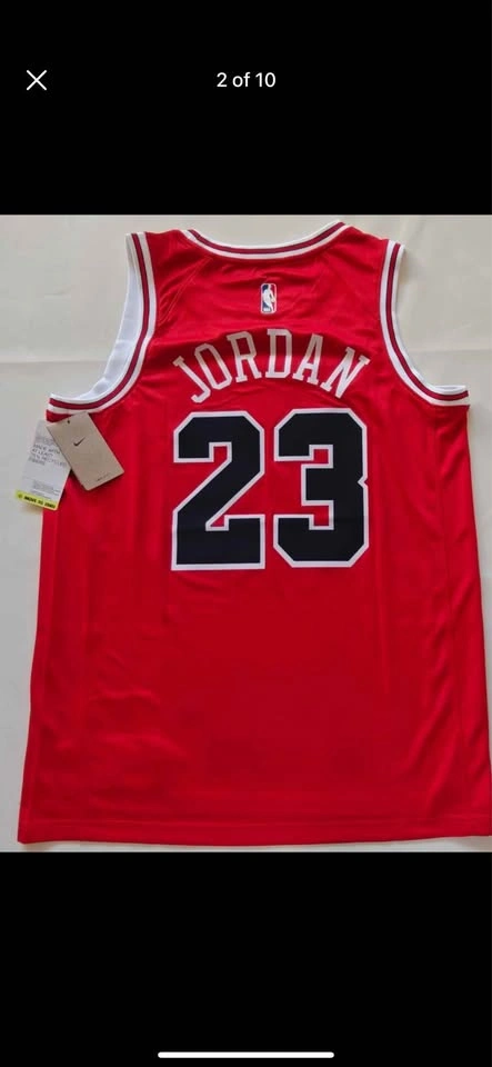 Michael Jordan Chicago Bulls Red jersey new with tags - photo 2