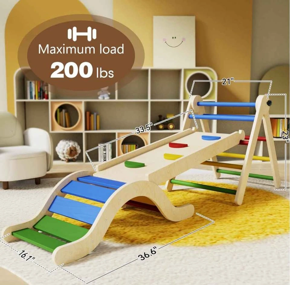 7-in-1 Montessori Climbing Gym Play Set - photo 3