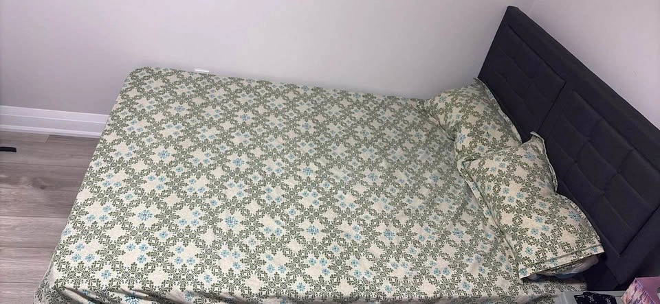 Double 6 inch Foam Mattress & Bed frame with head rest - photo 2