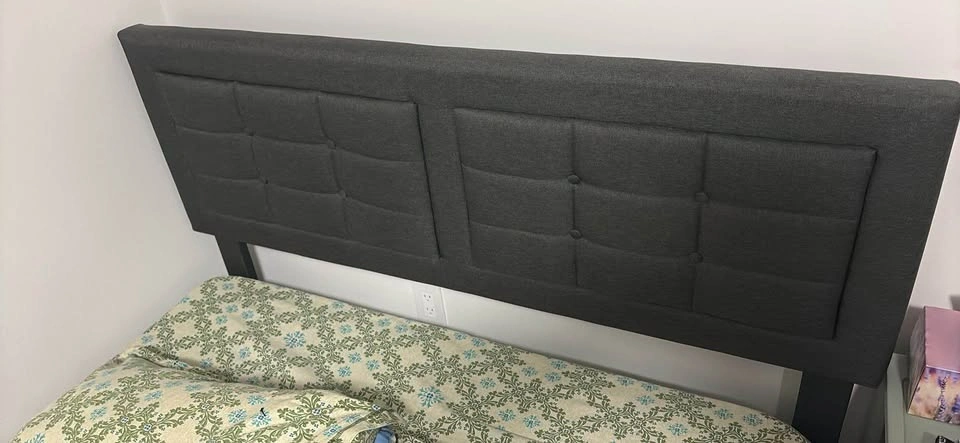 Double 6 inch Foam Mattress & Bed frame with head rest - photo 4