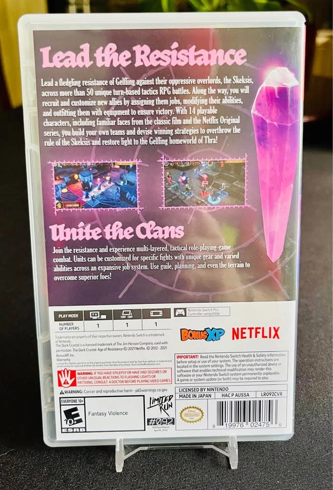 Nintendo Switch Dark Crystal Age of Resistance Tactics LRG - photo 2