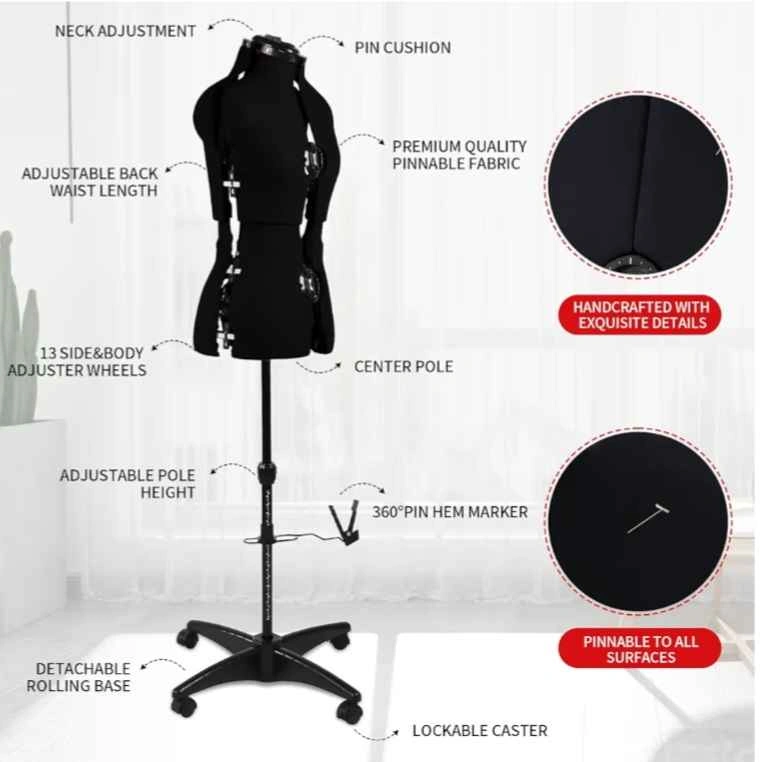 Adjustable Mannequin for Sewing ● Female Size 6-14 - photo 5