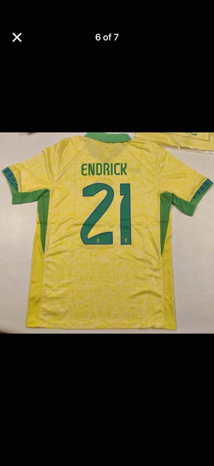 Brazil Raphinha #11, Vini Jr. #7 & Endrick #21 Jerseys New