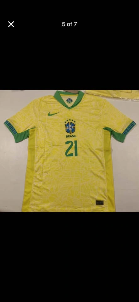 Brazil Raphinha #11, Vini Jr. #7 & Endrick #21 Jerseys New - photo 2